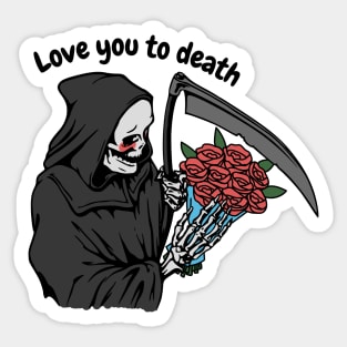 Valentine's Day: Love you to death Sticker